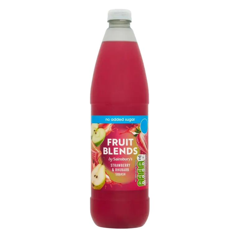 Fruit Blends Strawberry & Rhubarb Squash 1L
