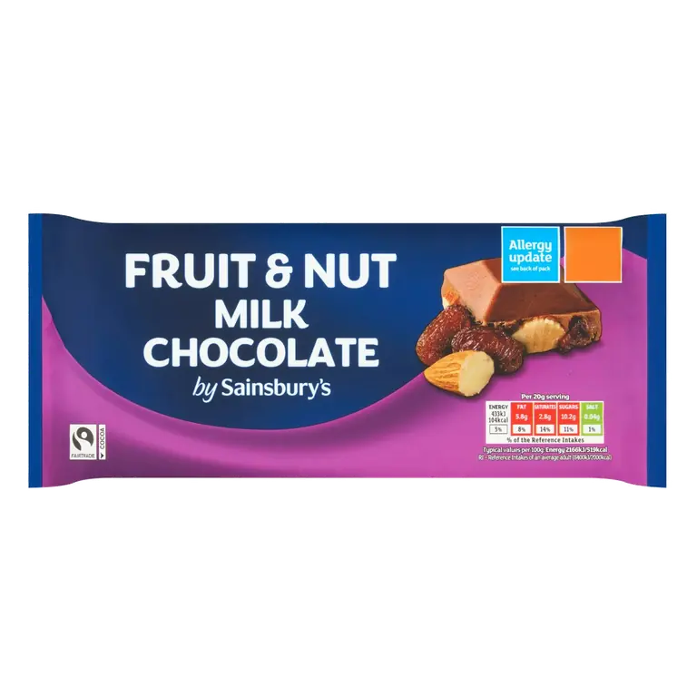 Fruit & Nut Milk Chocolate 180g