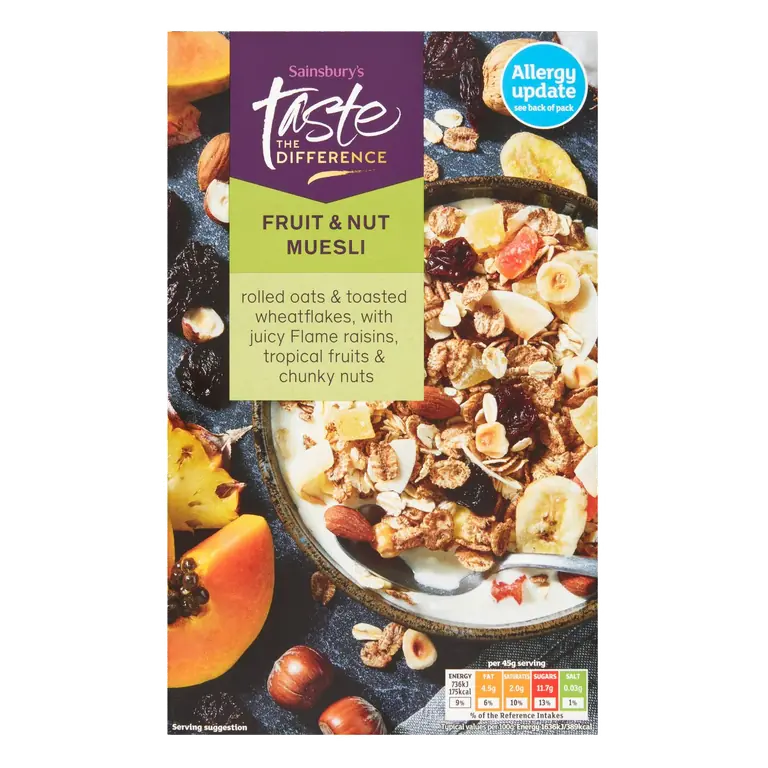 Fruit & Nut Muesli, Taste the Difference 500g