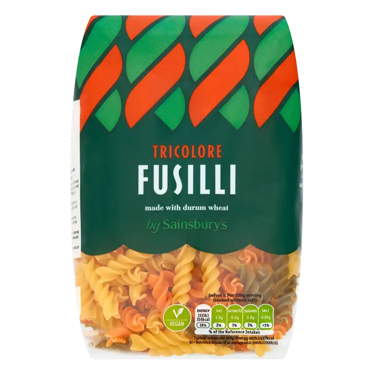Fusilli Tricolori Pasta 500g