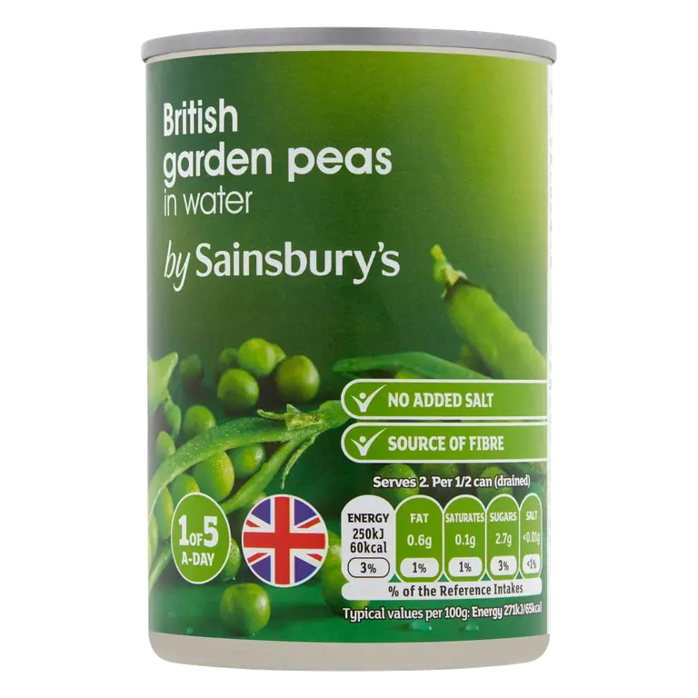 Garden Peas In Water 300g (185g*)