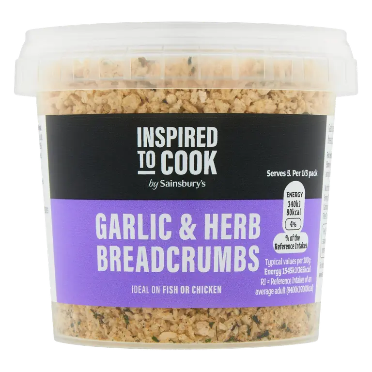 Garlic & Herb Breadcrumbs, Inspired to Cook 110g