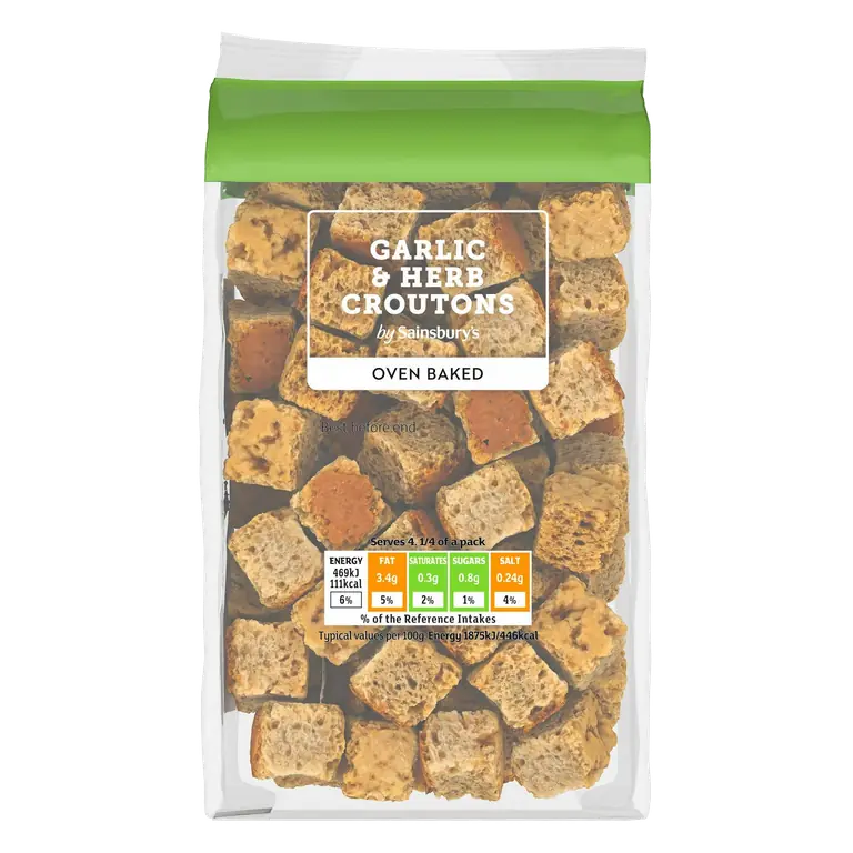 Garlic & Herb Croutons 100g
