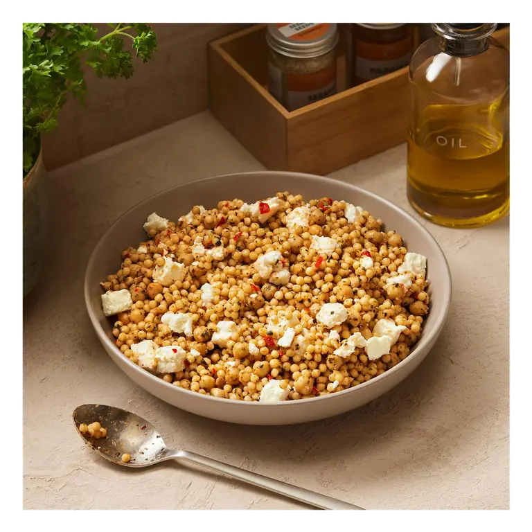 Giant Couscous, Chickpea & Feta Salad Bowl, Taste the Difference 800g