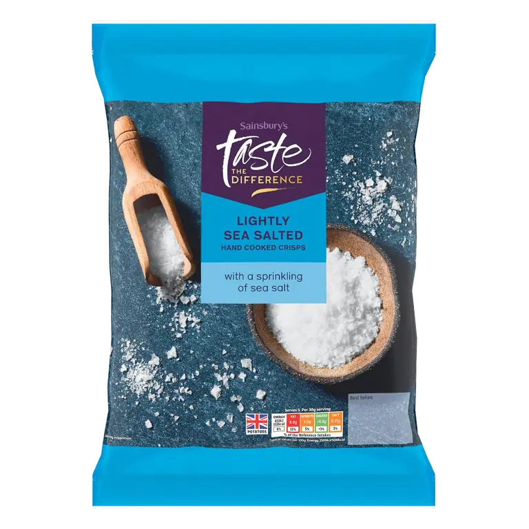 Gourmet Sea Salt Crisps, Taste the Difference 150g