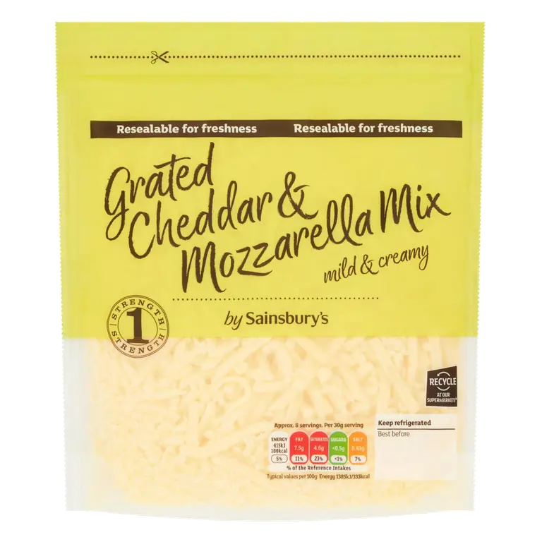 Grated Cheddar & Mozzarella Mix 250g