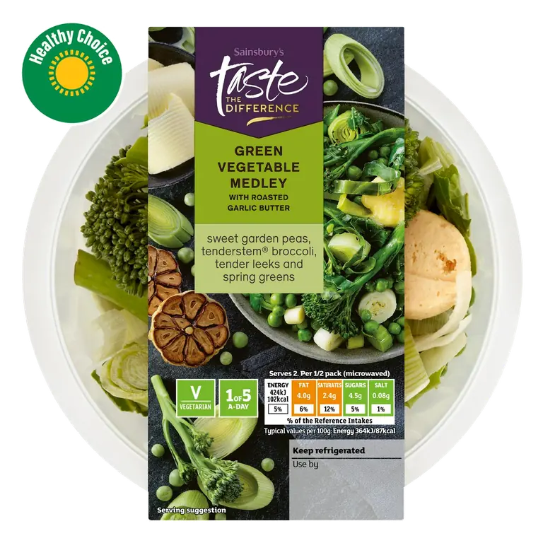 Green Vegetable Medley, Taste the Difference 250g