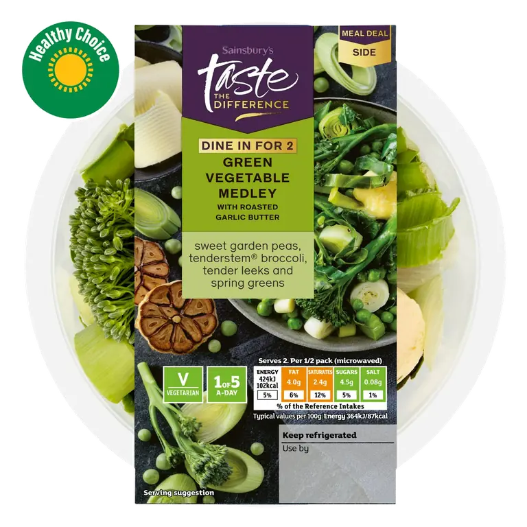 Green Vegetable Selection, Taste the Difference 250g