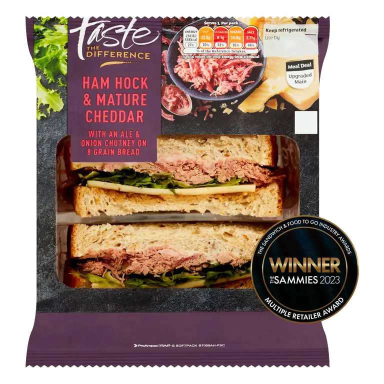 Ham Hock & Mature Cheddar Sandwich, Taste the Difference