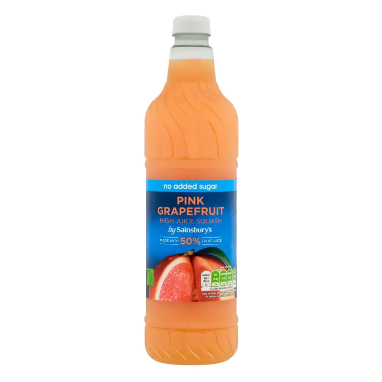 High Juice Squash Pink Grapefruit No added Sugar 1L