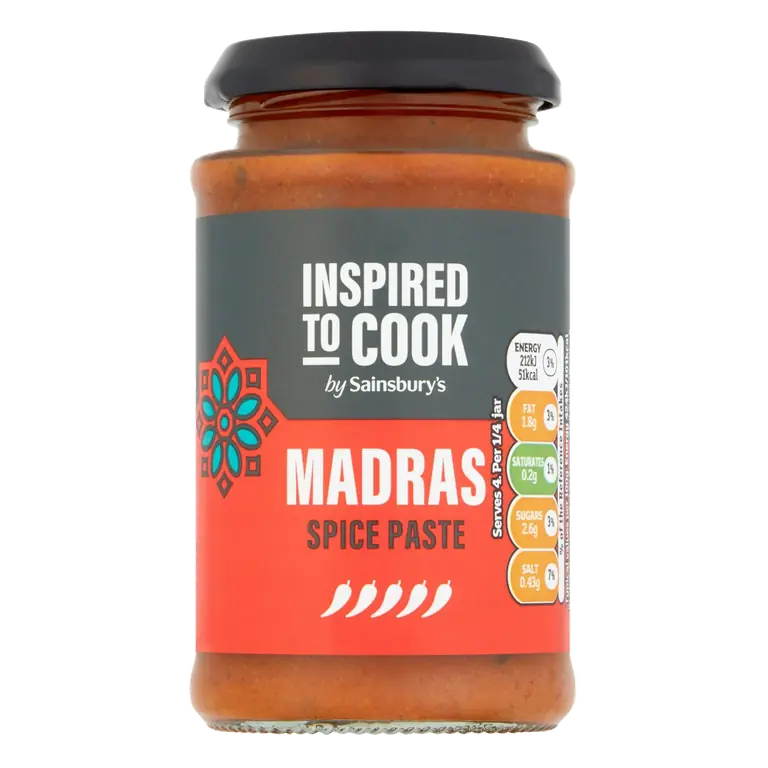 Hot Madras Curry Paste, Inspired to Cook 200g