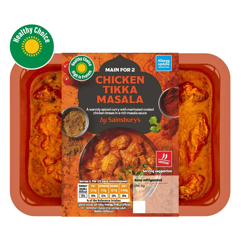 Indian Chicken Tikka Masala Ready Meal Main For 2 400g