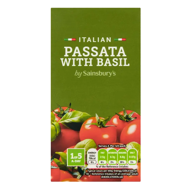 Italian Passata with Basil 500g