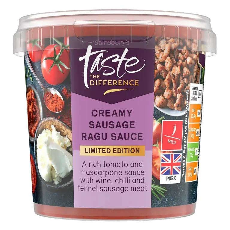 Italian Style Sausage Ragu, Limited Edition, Taste the Difference 350g