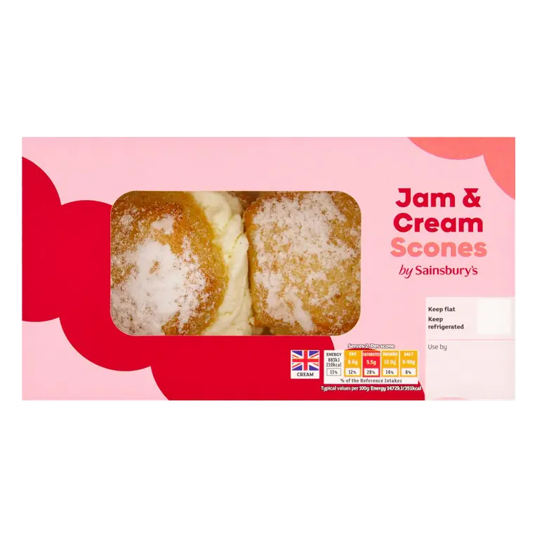 Jam & Cream Scones, Summer Edition 2x60g