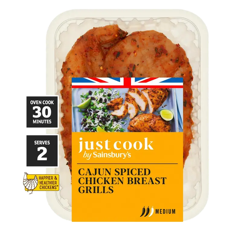 Just Cook 315g Smoky Cajun Chicken Breast Sizzlers