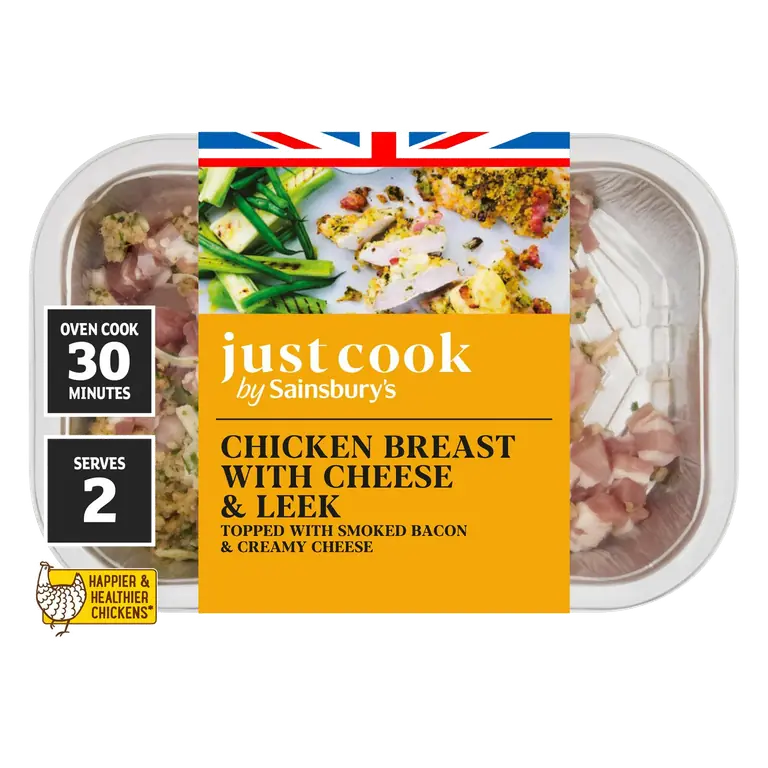 Just Cook British Chicken Breast with Cheese & Leek 380g