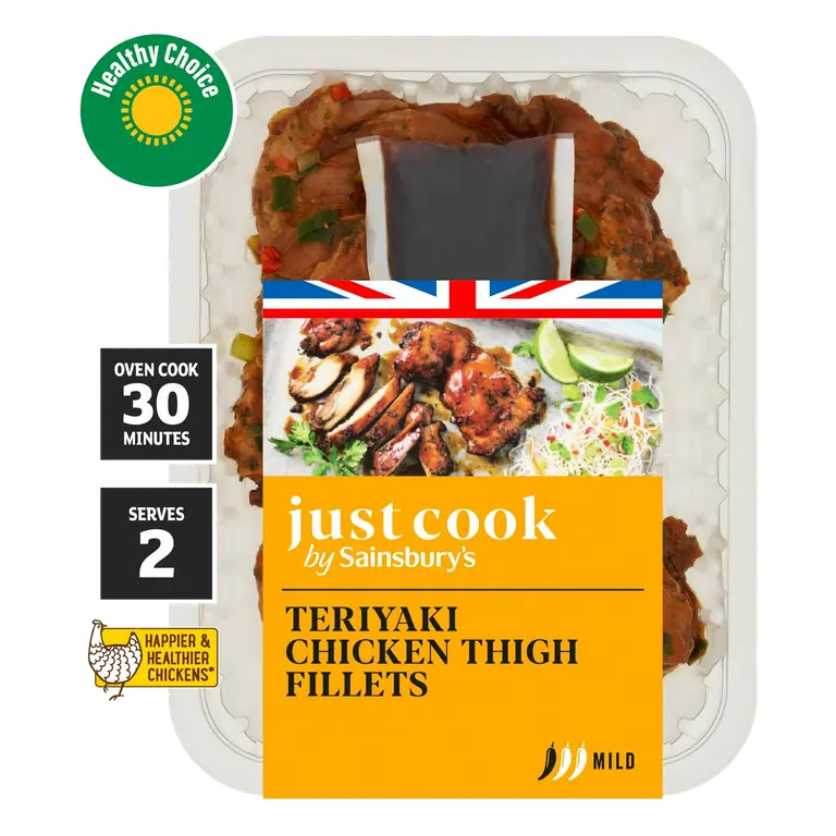 Just Cook Teriyaki Chicken Thigh Fillets 380g