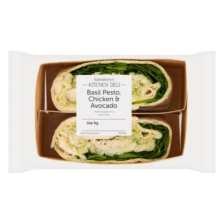 Kitchen Deli Basil Pesto, Chicken & Avocado Wrap