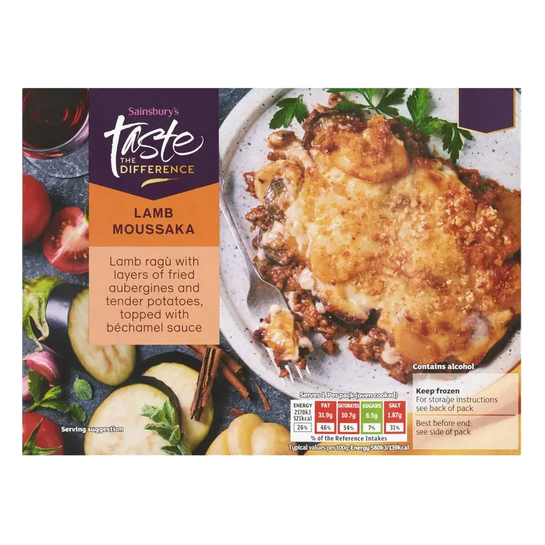 Lamb Moussaka, Taste the Difference 400g