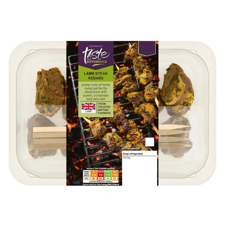 Lamb Steak Kebab, Taste The Difference 315g