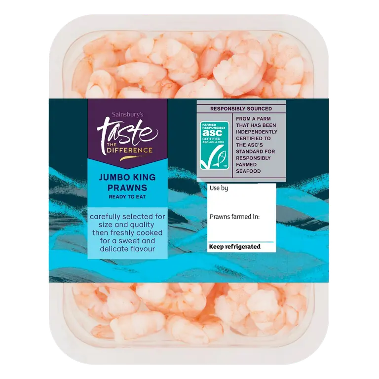 Large King Prawns ASC, Taste the Difference 300g