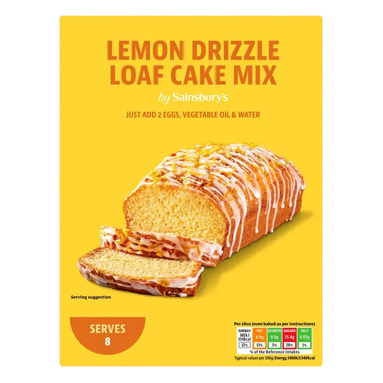 Lemon Drizzle Loaf Cake Mix 320g