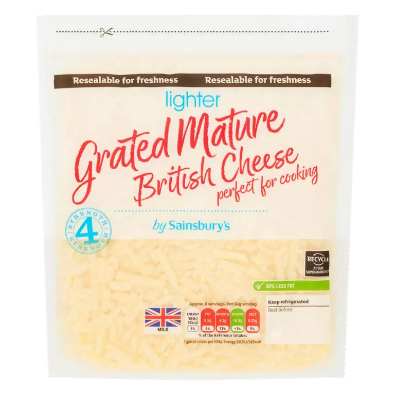 Lighter Mature Grated Cheese 250g