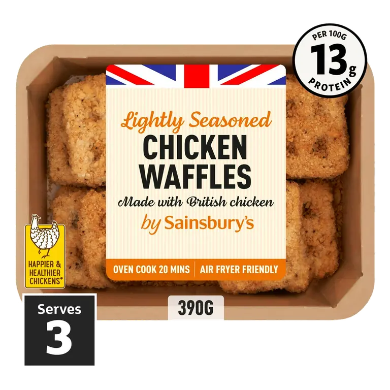 Lightly Seasoned Chicken Waffles 390g