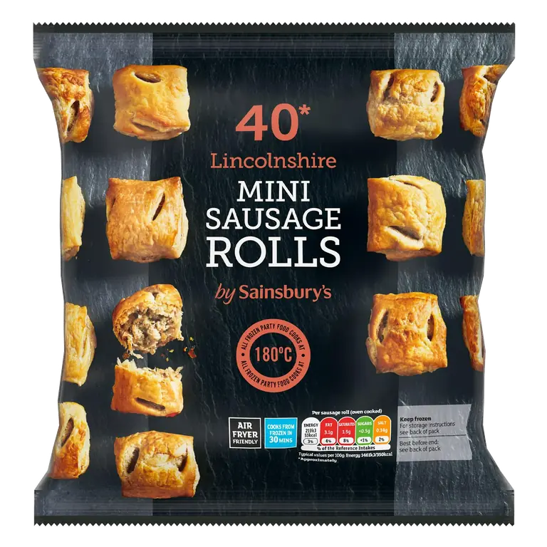Lincolnshire Mini Sausage Rolls x40 800g