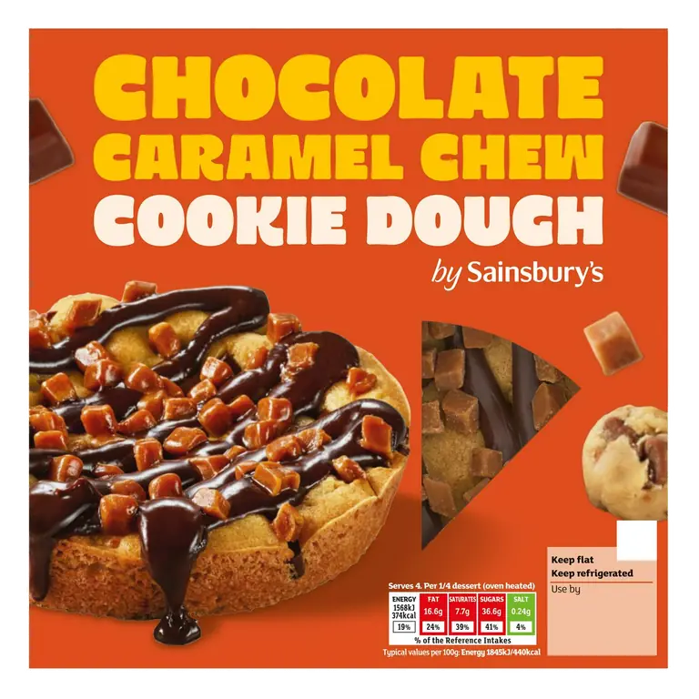 Loaded 340g Chocolate Caramel Chew Cookie Dough