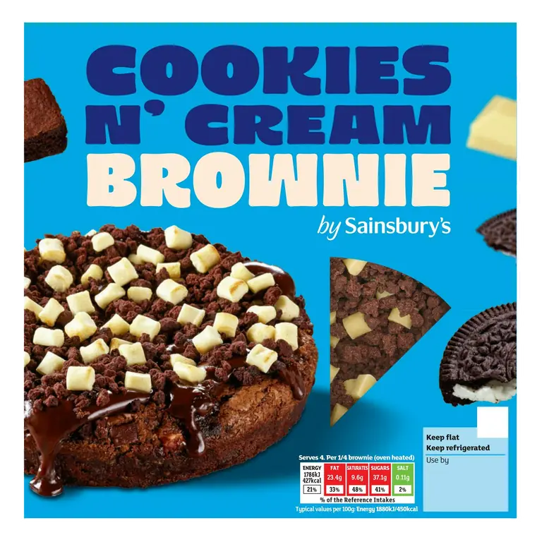 Loaded 380g Cookies N' Cream Brownie