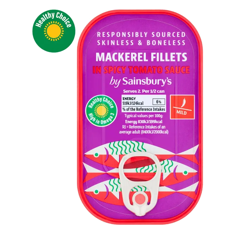 Mackerel Fillets in Spicy Tomato Sauce 125g