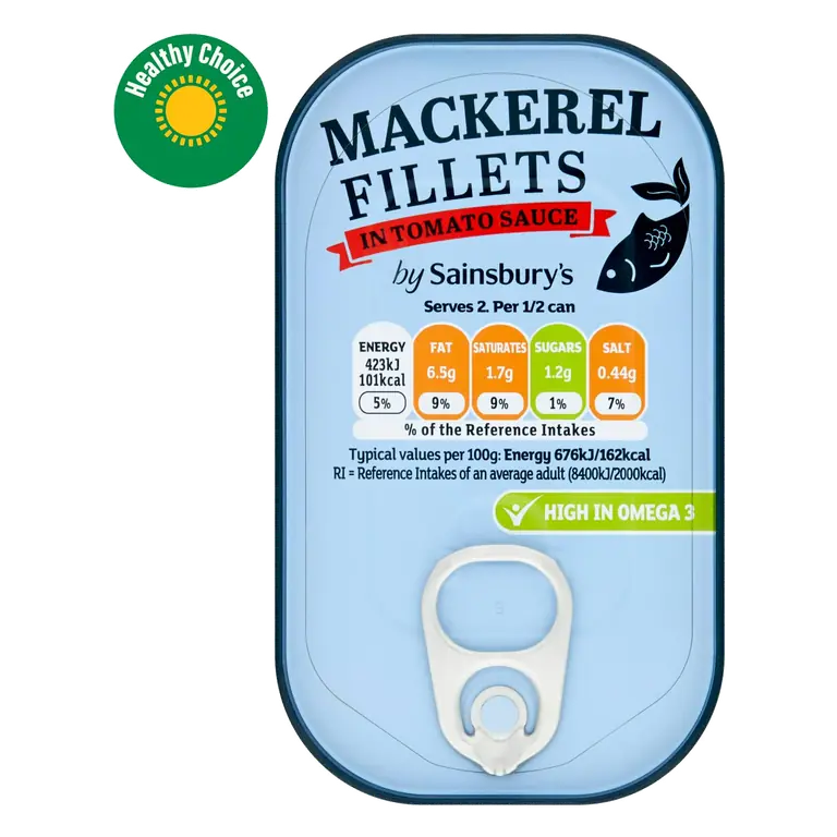 Mackerel Fillets in Tomato Sauce 125g