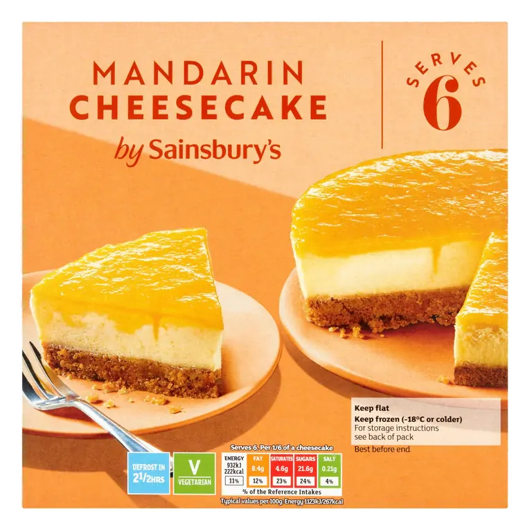Mandarin Cheesecake 500g