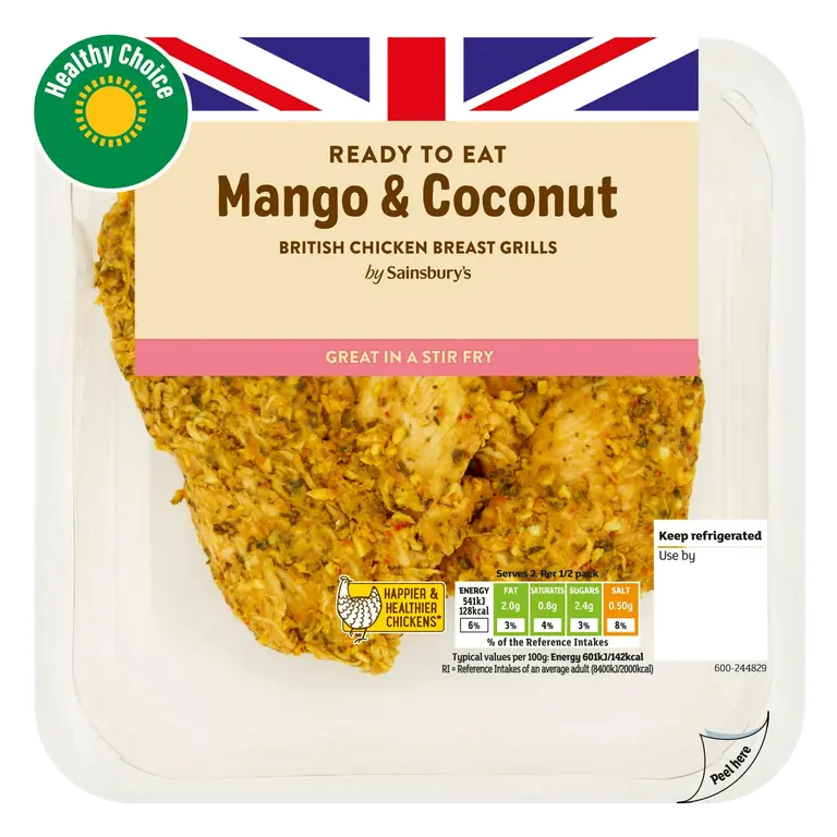 Mango & Coconut British Chicken Grills 180g (Ready to Eat)