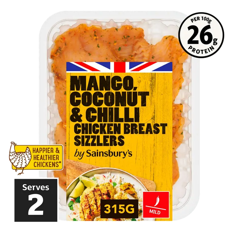 Mango, Coconut & Chilli Chicken Breast Sizzlers 315g