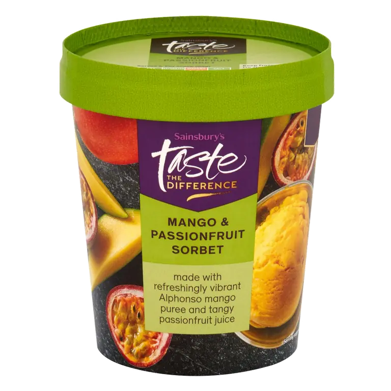 Mango & Passionfruit Sorbet, Taste the Difference 500ml
