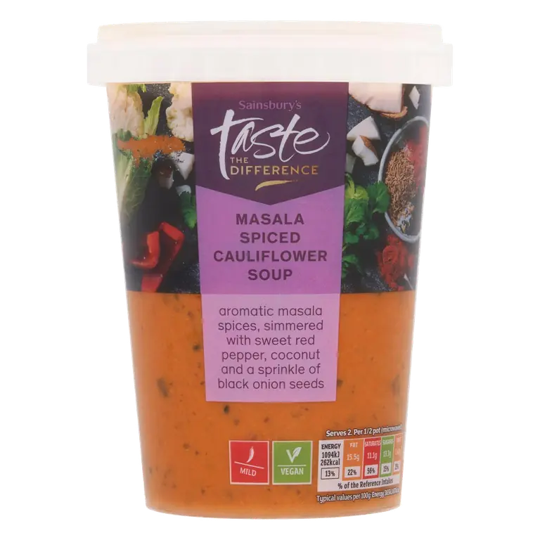 Masala Spiced Cauliflower Soup, Taste the Difference 600g