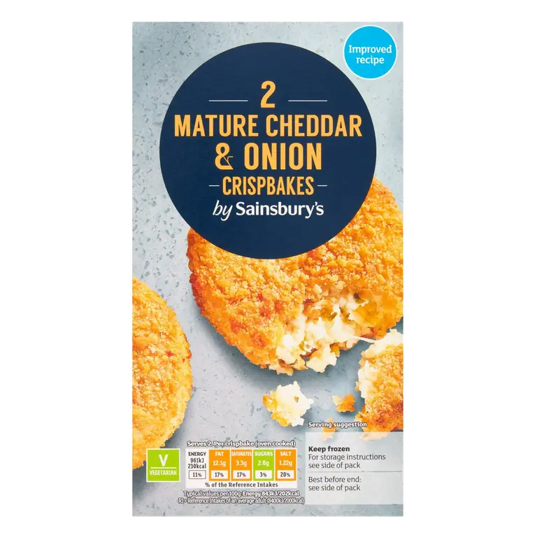 Mature Cheddar & Onion Crispbakes x2 240g