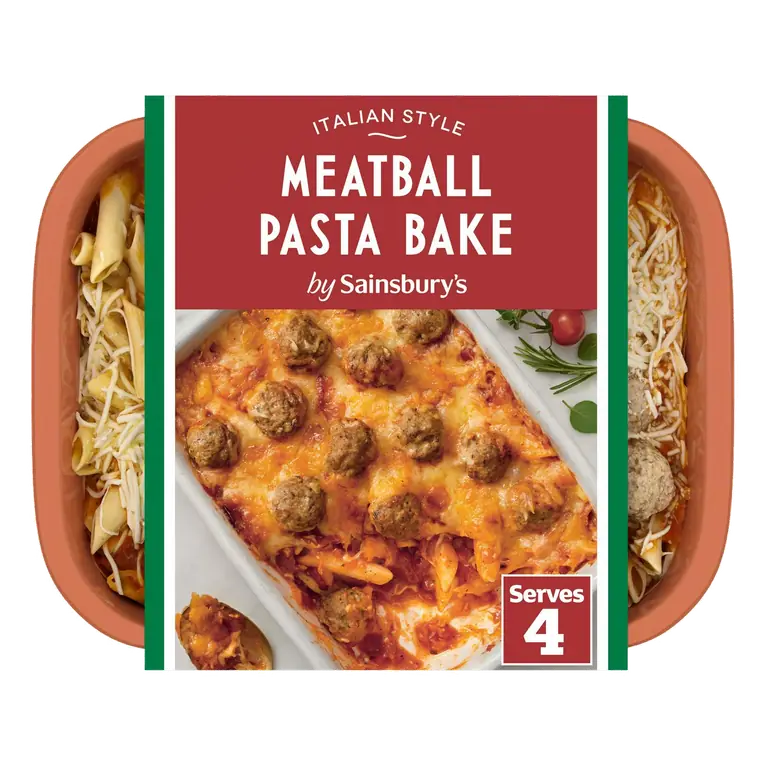 Meatball Pasta Bake Ready Meal For 4 1.5kg