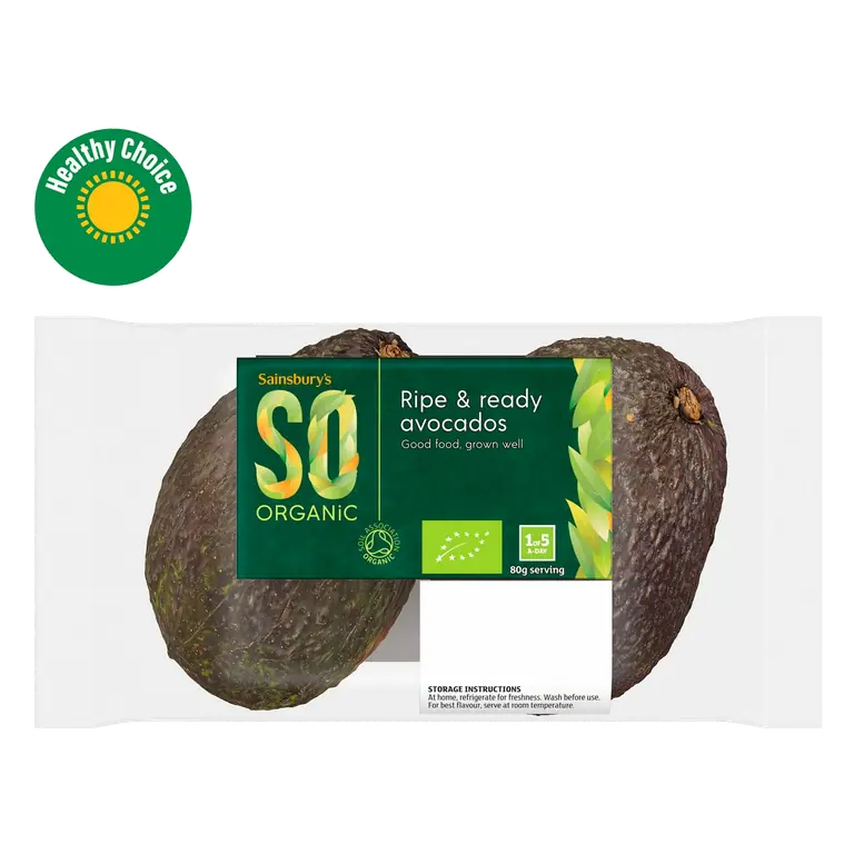 Medium Ripe & Ready Avocados, SO Organic x2