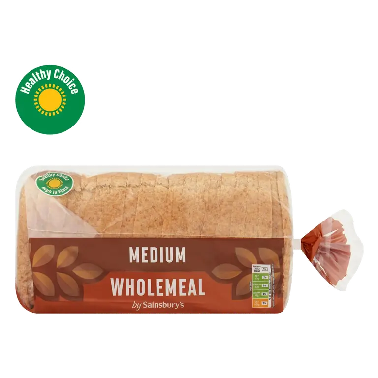 Medium Sliced Wholemeal Bread 800g