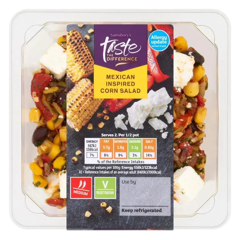 Mexican Inspired Corn Salad, Taste the Difference 220g