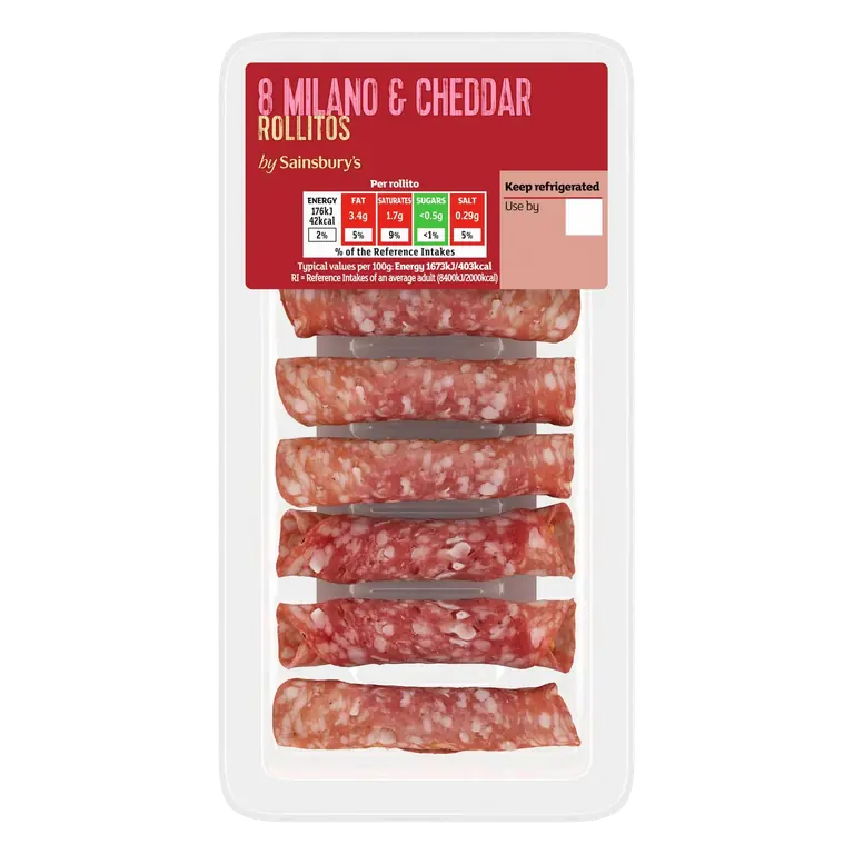 Milano & Cheddar Rollitos 84g