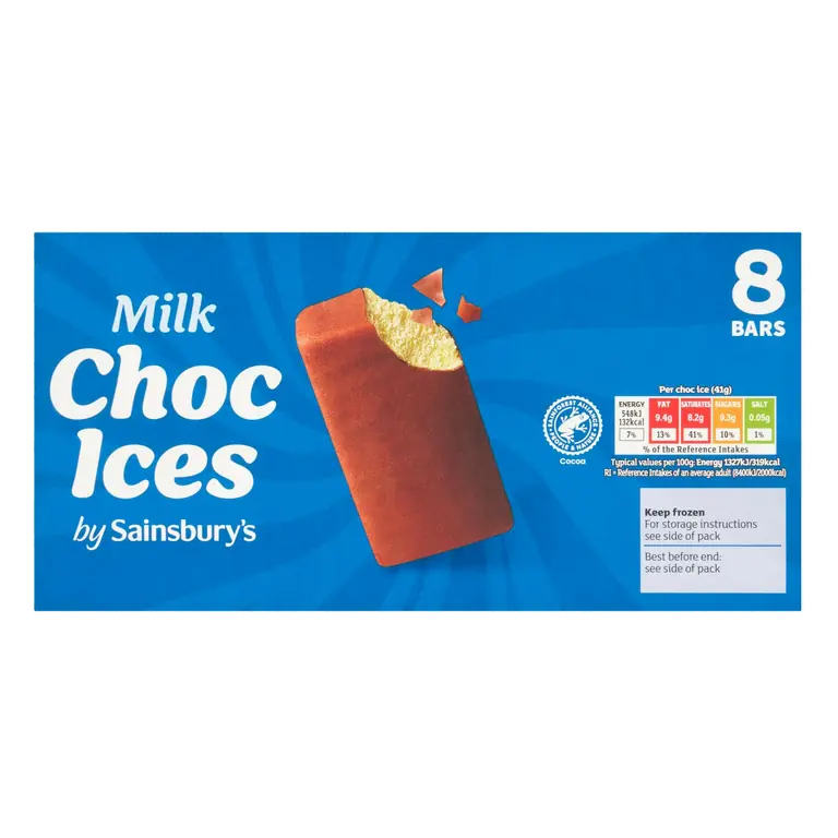 Milk Choc Ices 8 x 70ml