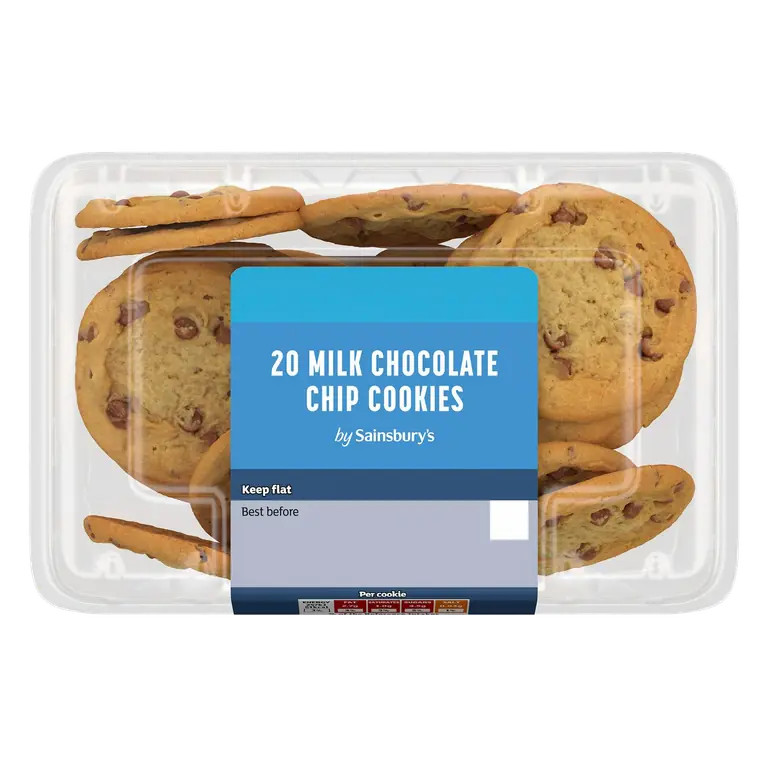Milk Chocolate Chip Cookies x20 220g