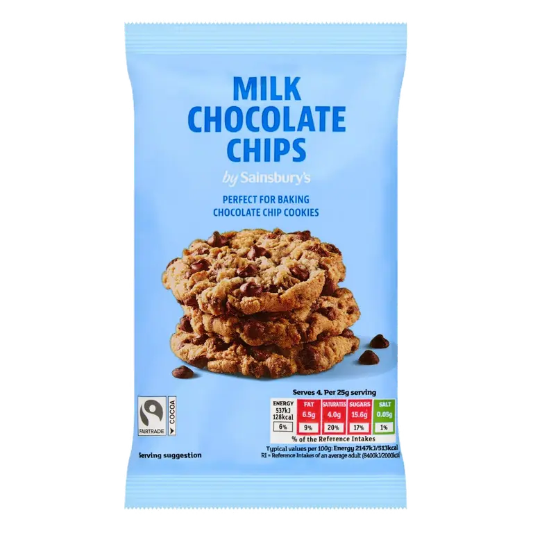 Milk Chocolate Chips 100g