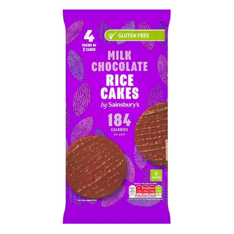 Milk Chocolate Rice Cakes 4x35.75g
