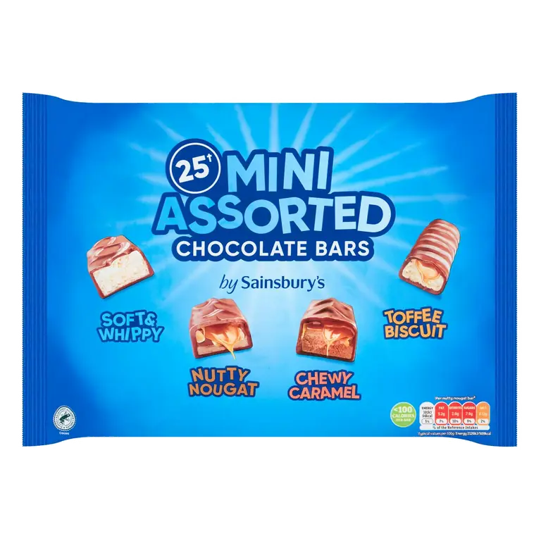 Mini Assorted Chocolate Bars x25 421g